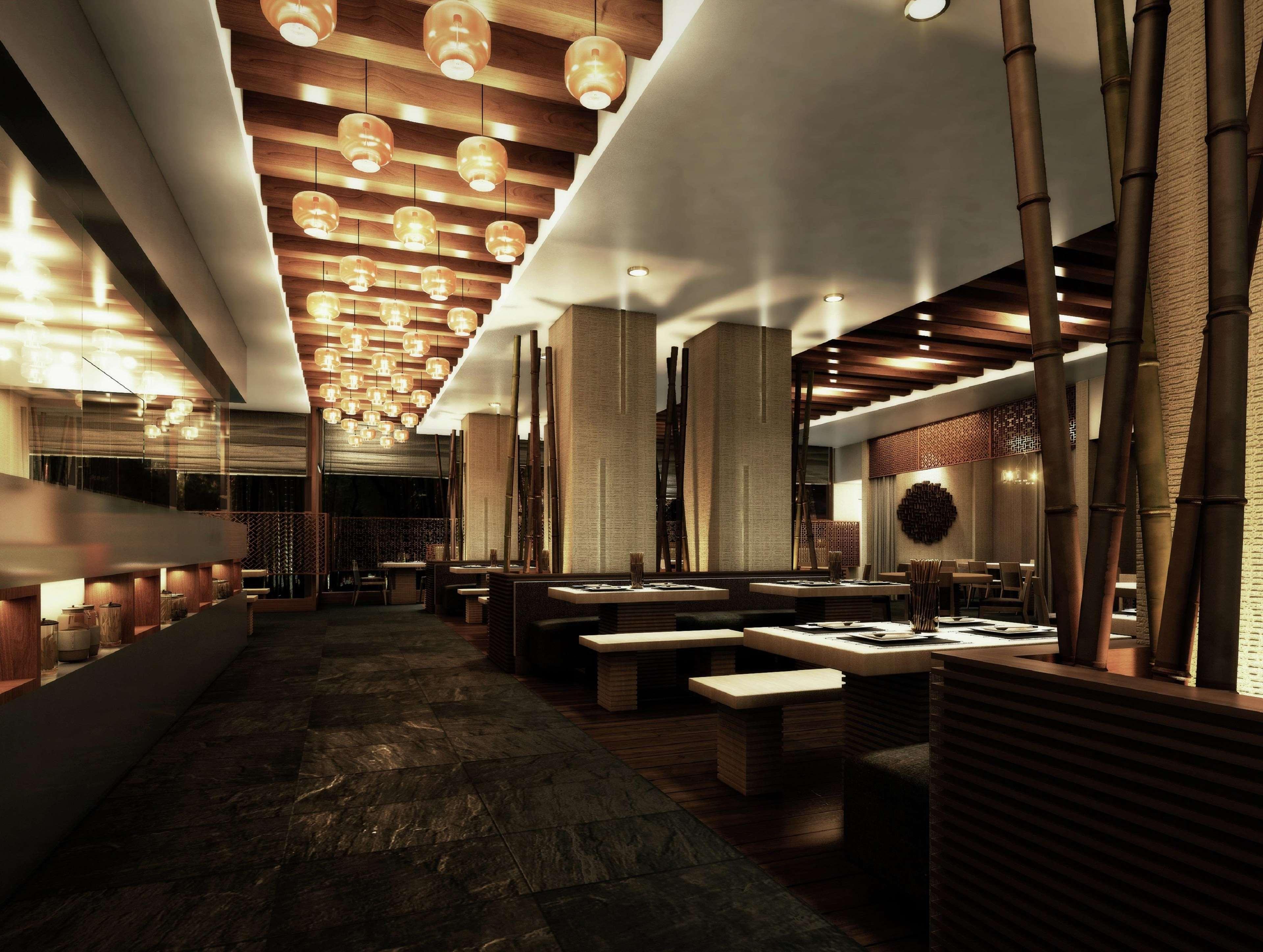 Отель Doubletree By Hilton Doha - Al Sadd Экстерьер фото Interior of a restaurant